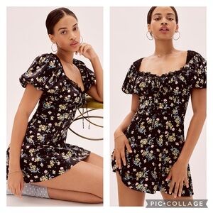 For Love And Lemons August Floral Mini Dress